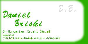 daniel briski business card