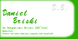 daniel briski business card